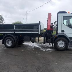 DAF LF 18 TON INSULATED TIPPER GRAB TIPPER GRAB DOUBLE DROP SIDE