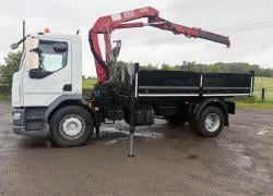 DAF LF 18 TON INSULATED TIPPER GRAB TIPPER GRAB DOUBLE DROP SIDE